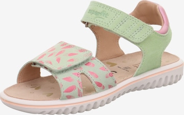 SUPERFIT Sandals 'Sparkle' in Green: front