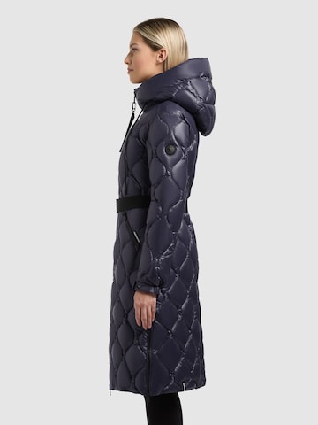 khujo Зимно палто 'Loreen Shiny' в синьо