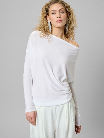 Pullover 'Polly' di My Essential Wardrobe in bianco: frontale
