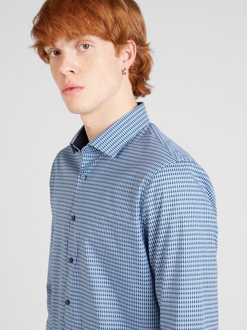 OLYMP Regular fit Button Up Shirt 'No 6 Six' in Blue