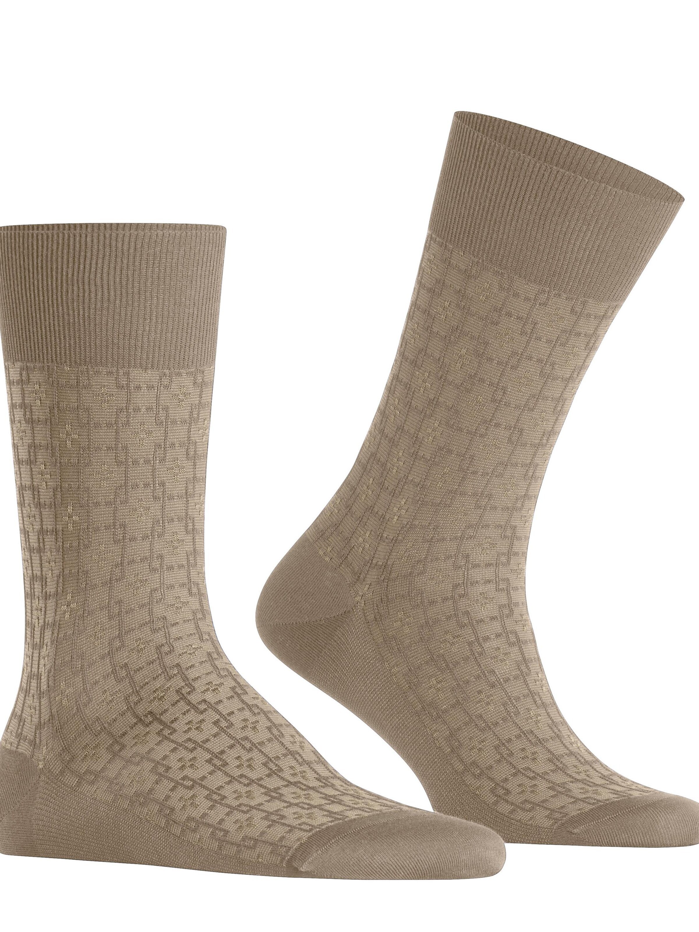 FALKE Socks 'Artwork Tie' in Beige