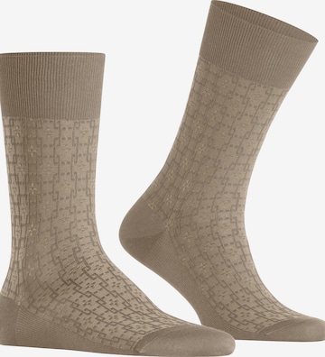 FALKE Socken 'Artwork Tie' in Beige: Vorderseite