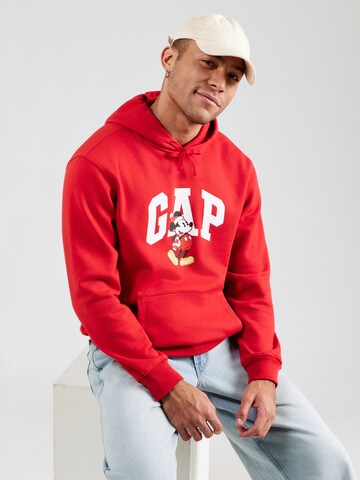 GAP Sweatshirt 'DISNEY x GAP' in Red: front