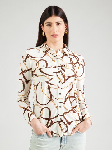 Camicia da donna di Lauren Ralph Lauren in beige: frontale