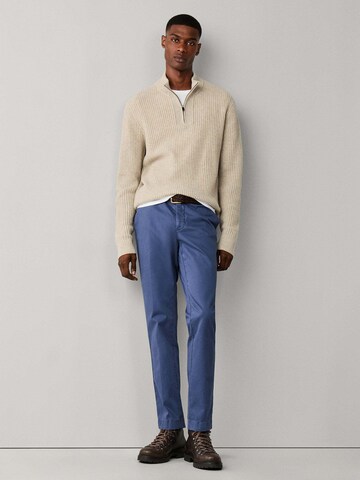 Coupe slim Pantalon chino 'KENSINGTON ' Hackett London en bleu
