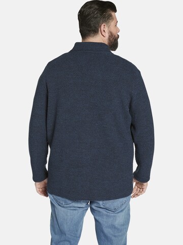 Charles Colby Knit Cardigan 'Earl James' in Blue