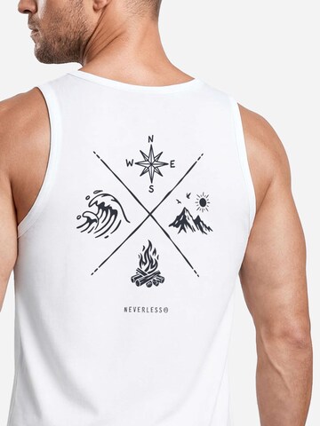 Neverless Shirt 'Nature Compass' in White