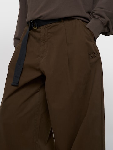 10Days Wide leg Trousers in Brown
