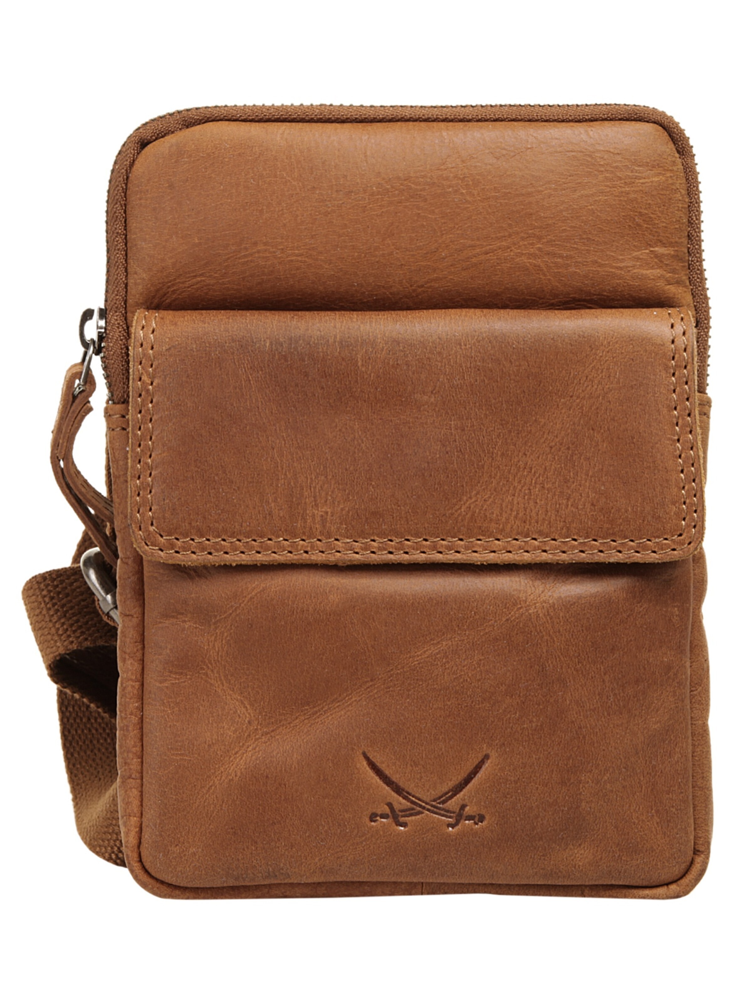 SANSIBAR Crossbody bag 'SANSIBAR SYLT' in Brown: front