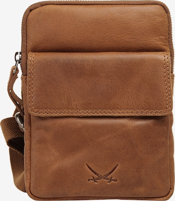 SANSIBAR Crossbody bag 'SANSIBAR SYLT' in Brown: front