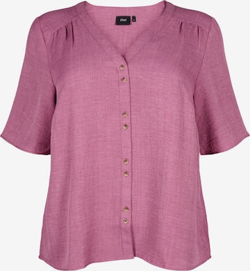 Chemisier 'CAALABAMA' Zizzi en rose : devant