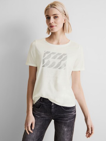 STREET ONE T-shirt i vit: framsida