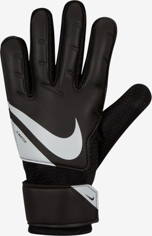 NIKE Athletic Gloves in Black: front