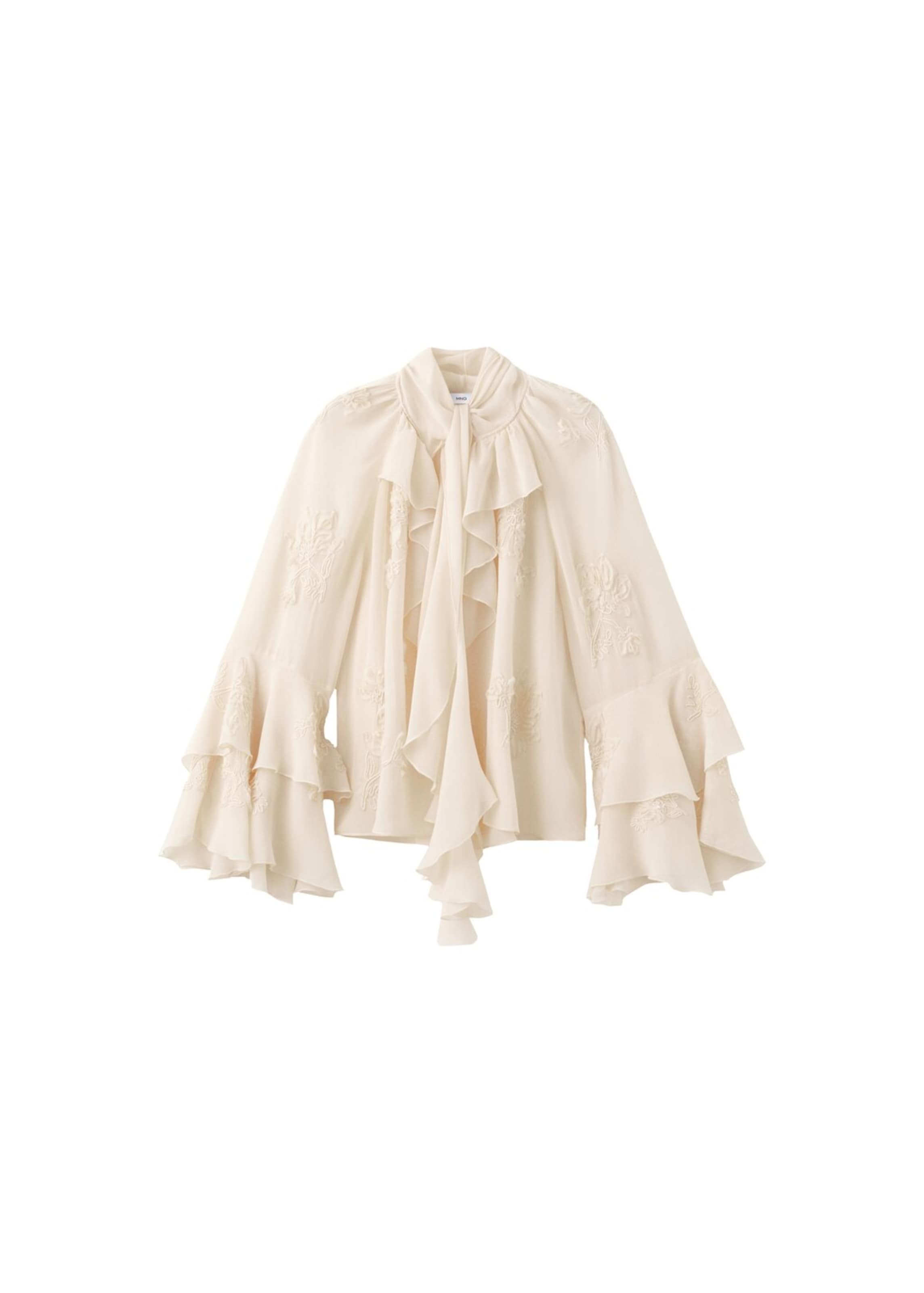 MANGO Blouse 'Gigi' in Beige: front