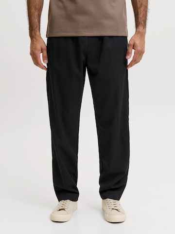 JACK & JONES Свободный крой Плиссированные брюки 'JPSTKane Toby' в Черный: спереди