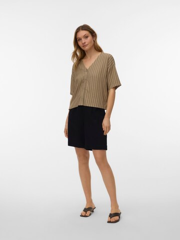VERO MODA - Blusa 'VMROSIE' em castanho: frente