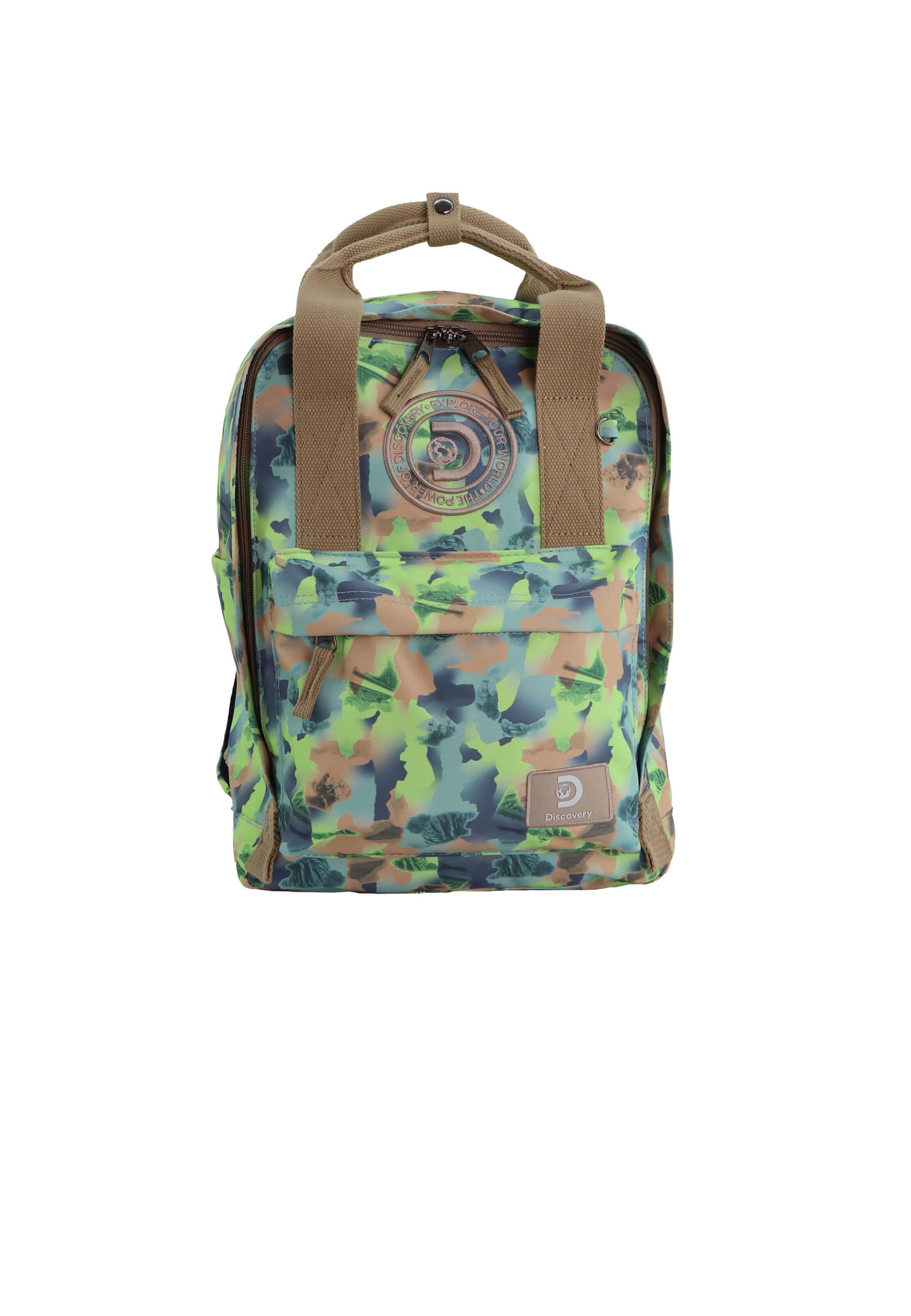 Discovery Backpack 'Cave' in Green: front