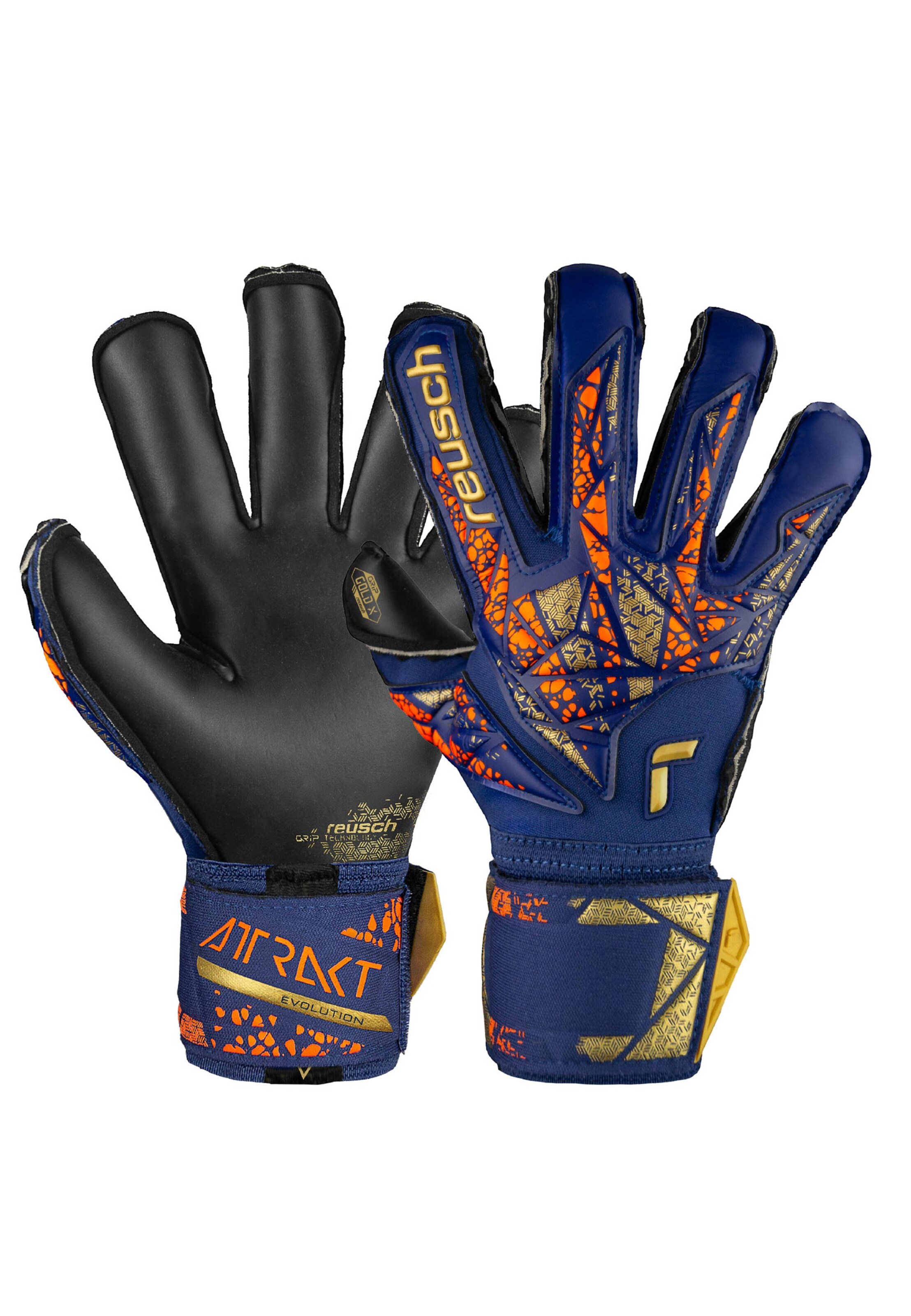 REUSCH Torwarthandschuh 'Attrakt Gold X Evolution' in Mischfarben: Vorderseite