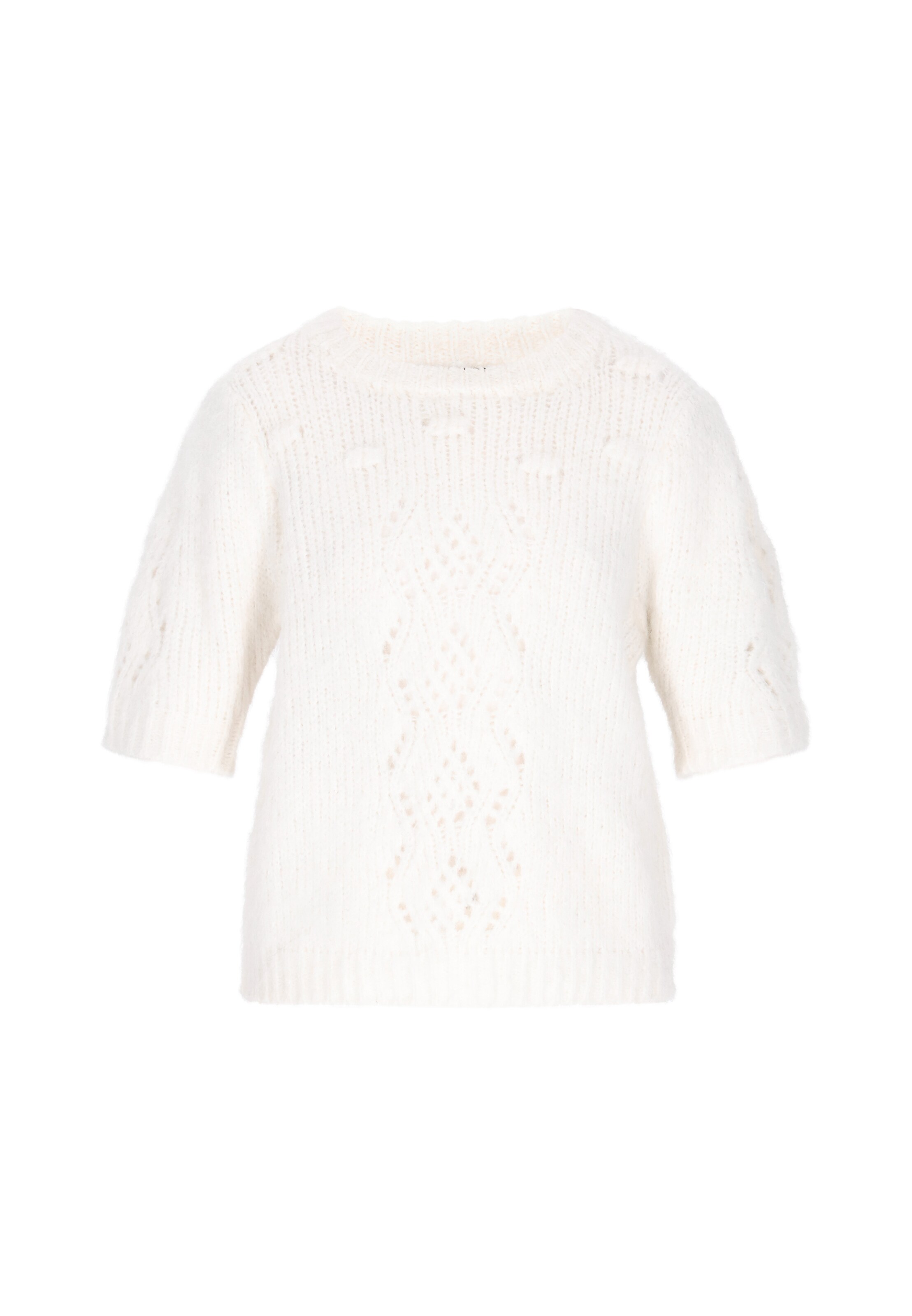 DreiMaster Vintage Trui in Wit: voorkant