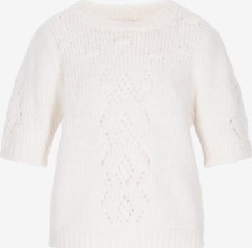 DreiMaster Vintage Trui in Wit: voorkant