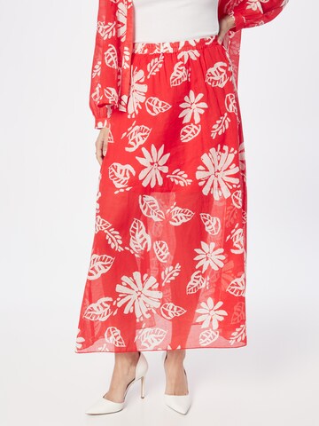 Stefanel Rock 'VOILE' in Rot: Vorderseite