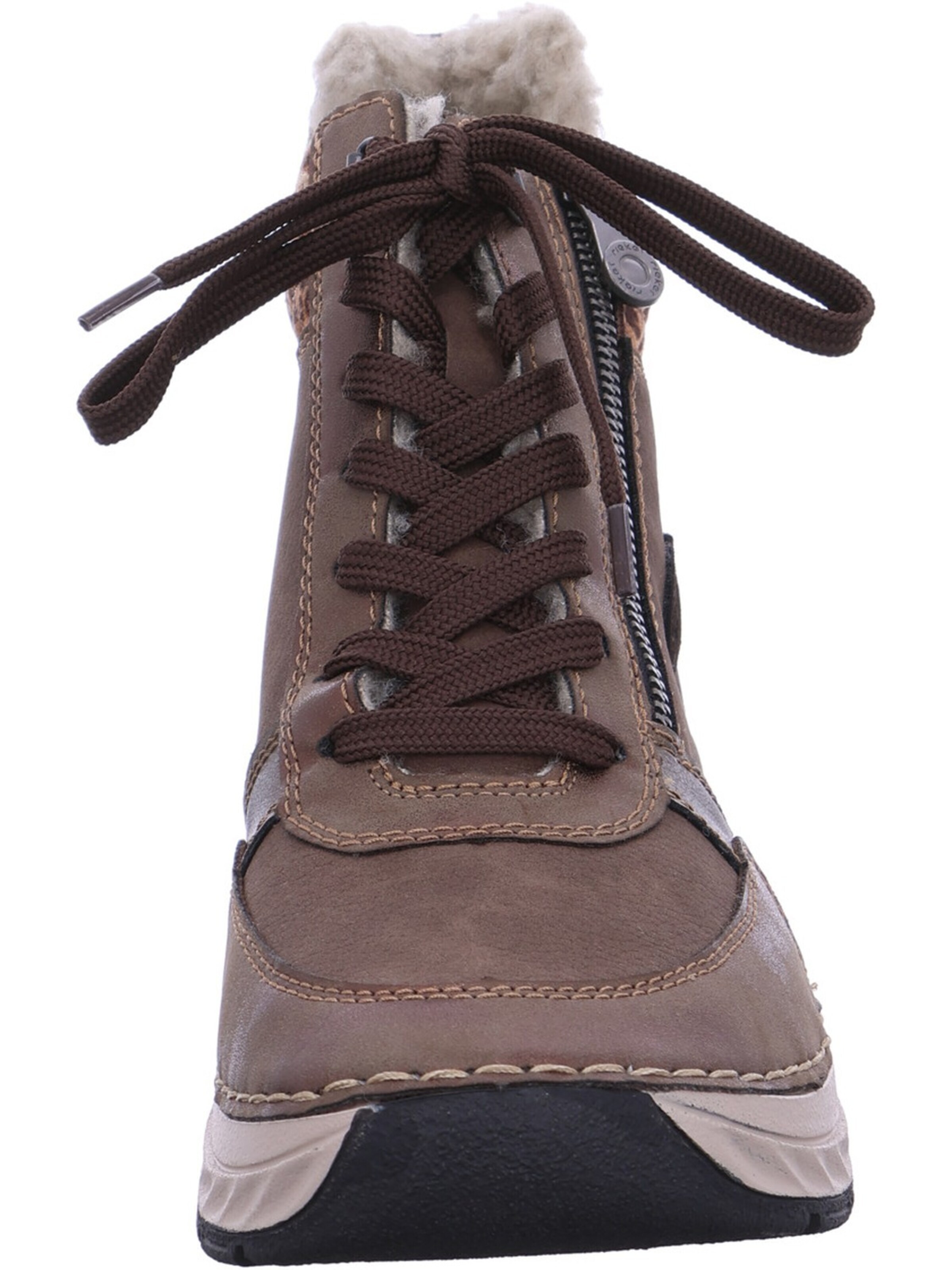 Rieker - Bota com atacadores em castanho