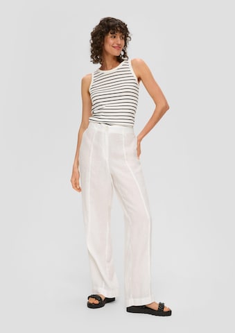 Loosefit Pantaloni di s.Oliver in bianco