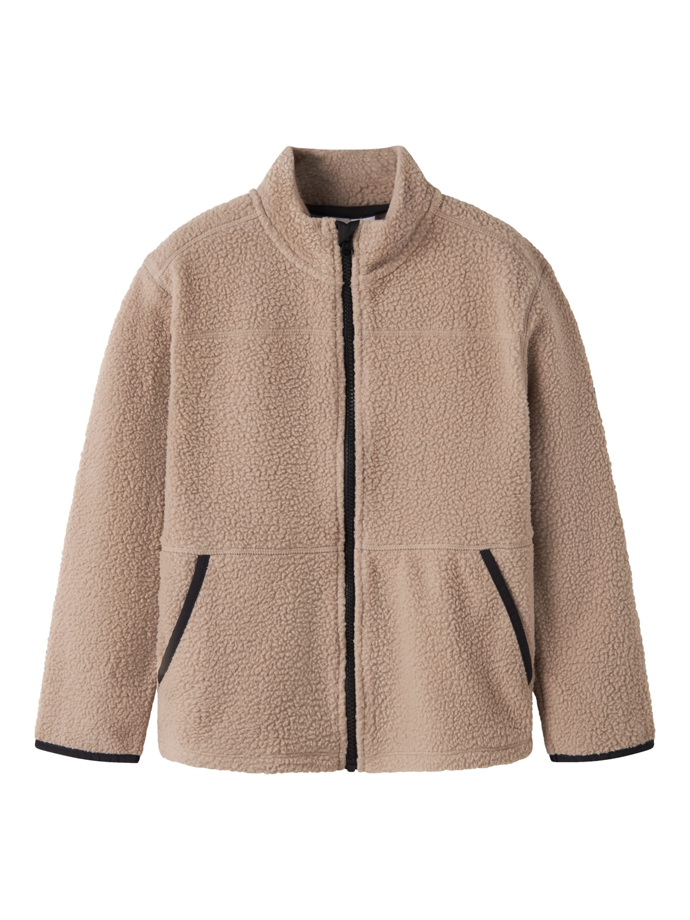 NAME IT Fleece jacket 'NKFBulina' in Beige: front