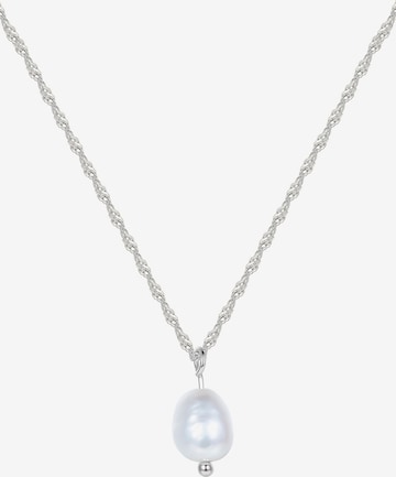 Hey Happiness Necklace 'Perle' in Silver: front