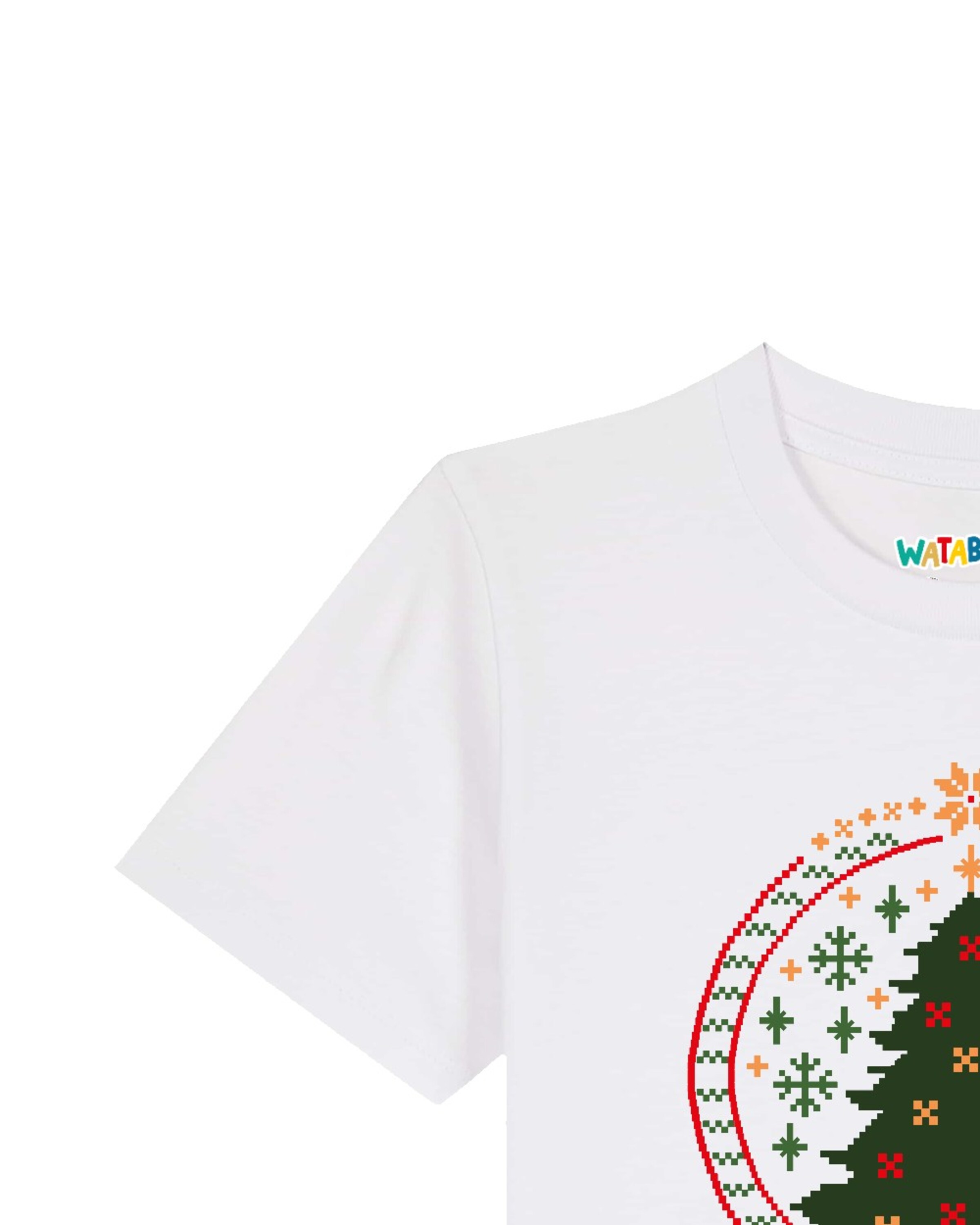 watabout.kids Shirt ' Weihnachtszeit ' in Wit