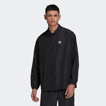 ADIDAS ORIGINALS - Ajuste regular Chaqueta de entretiempo 'Adicolor Classics Trefoil ' en negro: frente