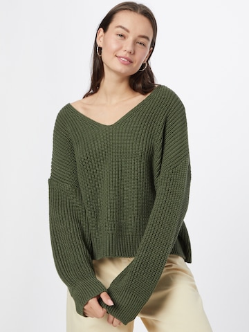 ABOUT YOU Пуловер 'Liliana' в зелено: отпред