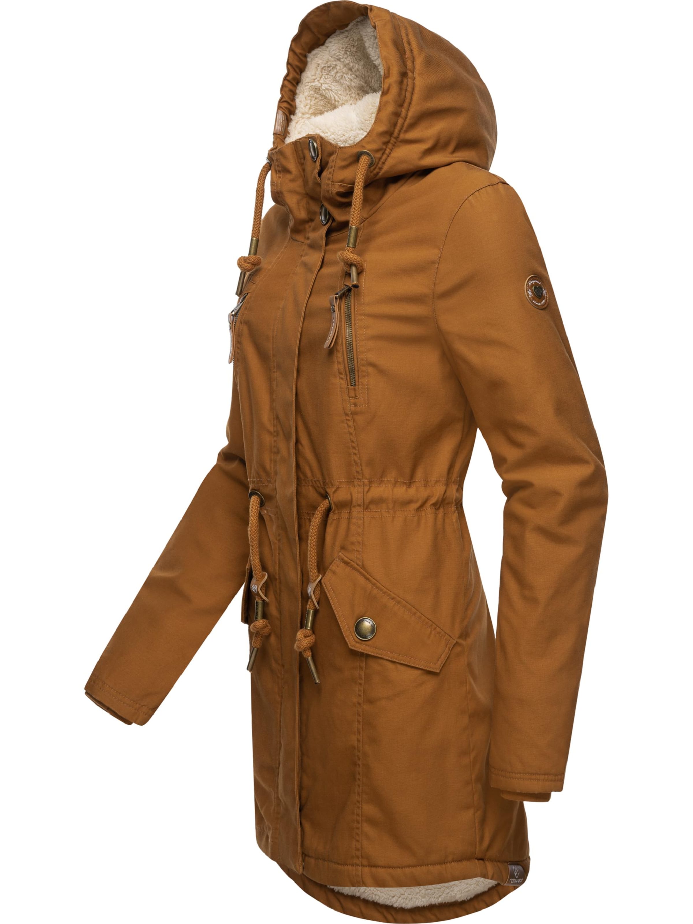 Ragwear - Parka de inverno 'Elsie' em castanho