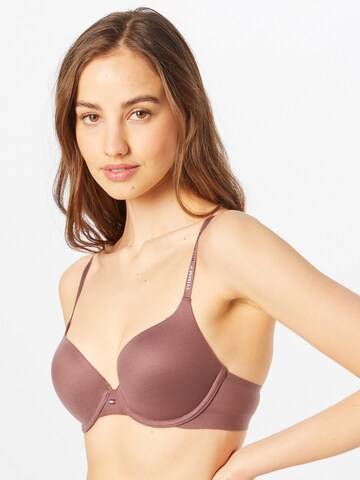 Push-up Soutien-gorge Tommy Hilfiger Underwear en marron : devant