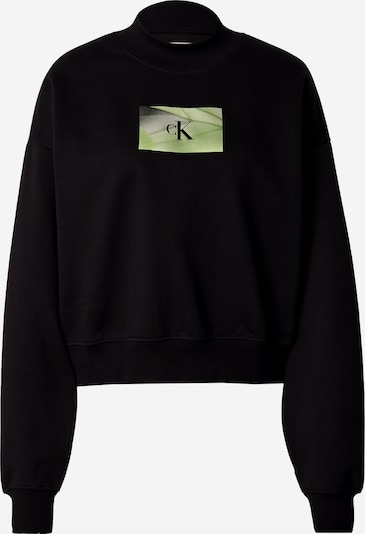 Calvin Klein Jeans Sweatshirt i guld / sort, Produktvisning
