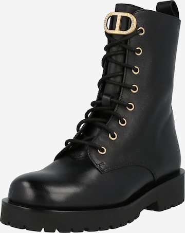 Bottines à lacets Twinset en noir : devant