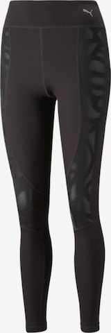 PUMA Skinny Fit Спортен панталон 'NOVA SHINE HIGH WAIST EVERSCULPT' в черно: отпред
