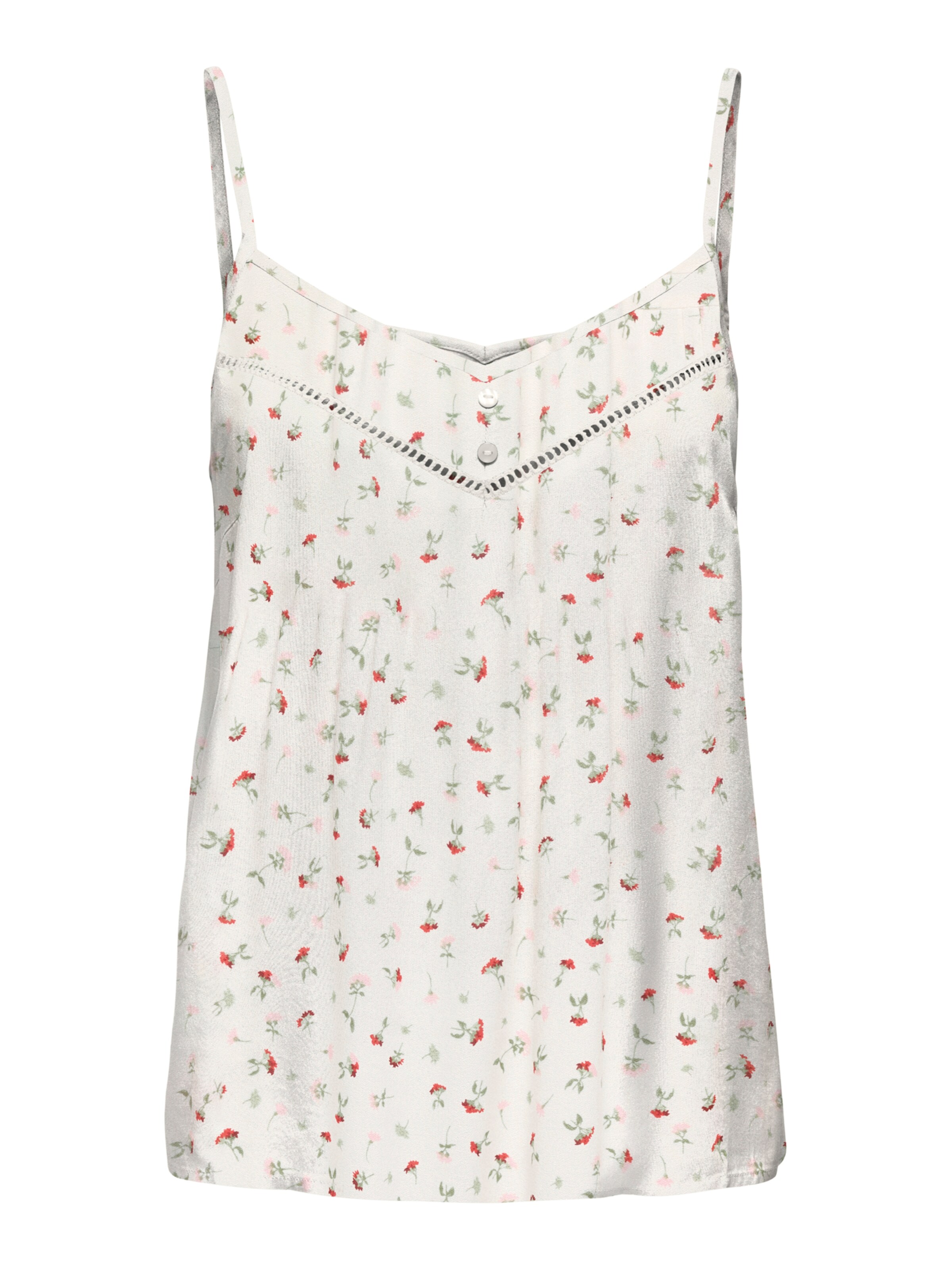 ONLY Top 'ONLNALA' en menta / rojo oscuro / blanco, Vista del producto