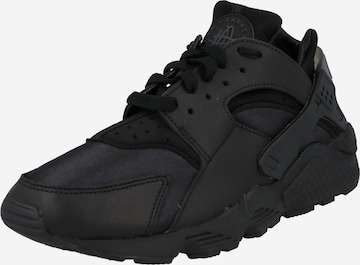 melns Nike Sportswear Zemie brīvā laika apavi 'AIR HUARACHE': no priekšpuses