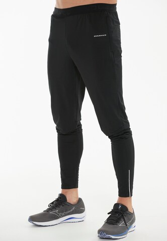 ENDURANCE Regular Sporthose in Schwarz: Vorderseite