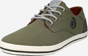 bugatti Lace-Up Shoes in Green: front