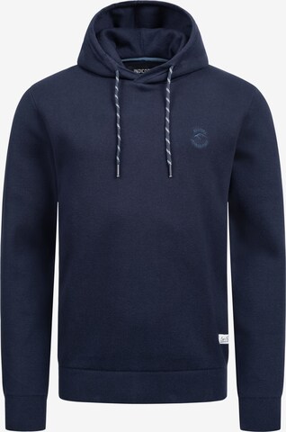 INDICODE JEANS Sweatshirt ' Longview ' in Blauw: voorkant