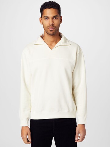 WEEKDAY Sweatshirt 'Clark' in Beige: front