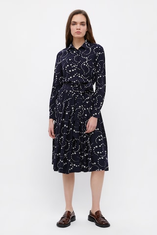 Finn Flare Jurk 'Plissee' in Blauw