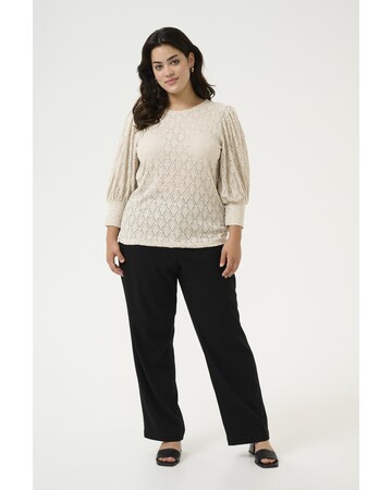 KAFFE CURVE Blouse 'Tia' in Beige