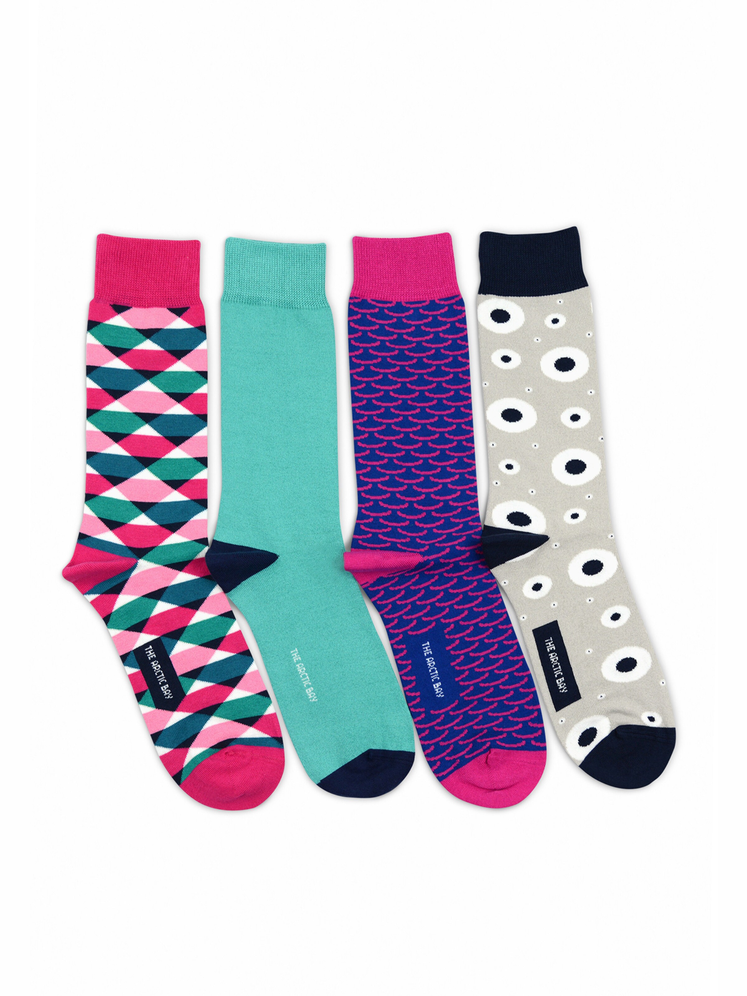 Chaussettes 'HYGGE EDITION Gift box 4 Pack Unisex' The Arctic Bay en mélange de couleurs : devant