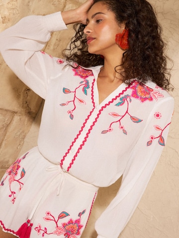 love & roses Blouse in White