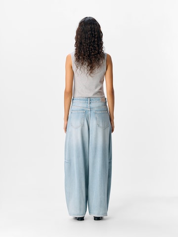 OBJECT Baggy Jeans 'OBJMOJI ELSA' in Blauw