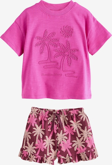 Next Setti koossa 104 värissä fuksia / vaalea pinkki / burgundin punainen, Tuotenäkymä