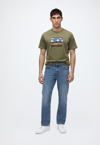 KnowledgeCotton Apparel Shirt in Groen